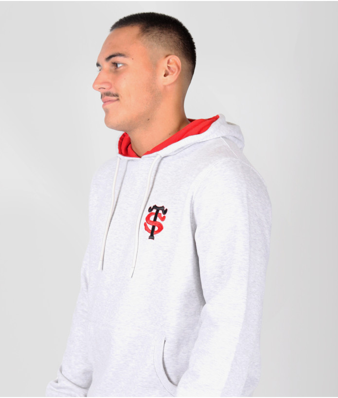 Sweat Hoodie Homme Sybelles Stade Toulousain gris 4