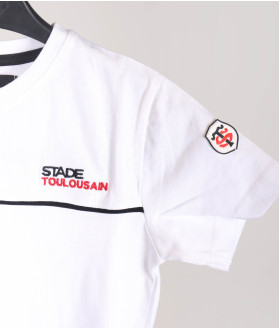 T-shirt Manches Courtes Enfant Sport Stade Toulousain blanc 2