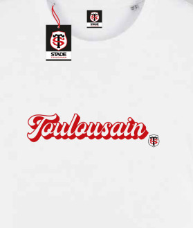 T-shirt Homme Toulousain Coton Bio Stade Toulousain blanc 2