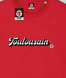 T-shirt Homme Toulousain Coton Bio Stade Toulousain rouge 2