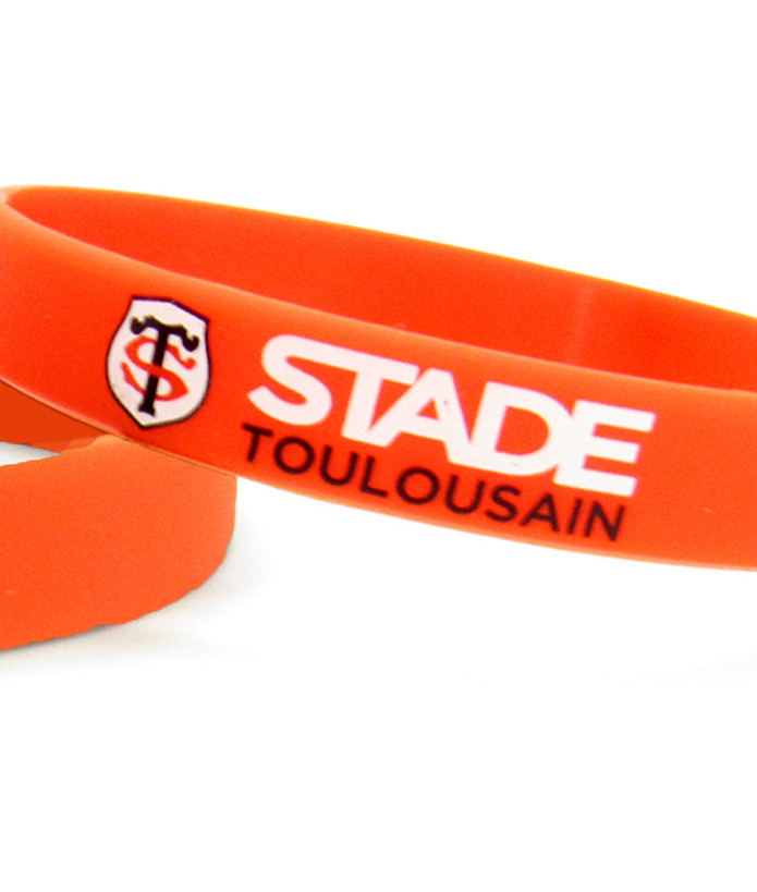 Bracelet Silicone Uni Stade Toulousain rouge 2