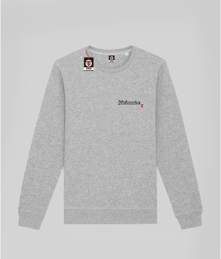 Sweat Femme Toulousaine Coton Biologique Stade Toulousain gris 1