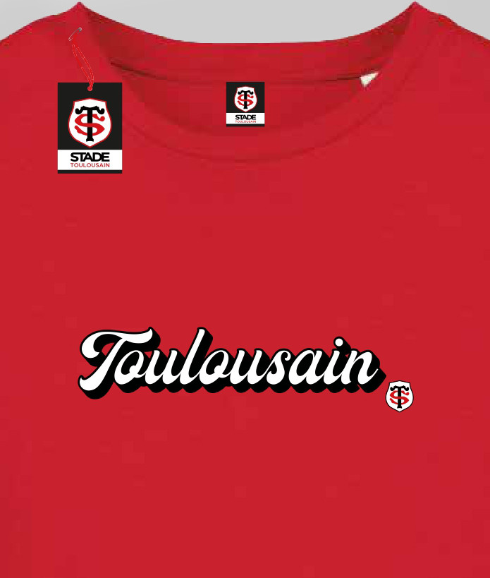 T-shirt Garçon Toulousain Coton Biologique Stade Toulousain rouge 2