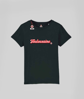 T-shirt Fille Toulousaine Coton Biologique Stade Toulousain noir 1