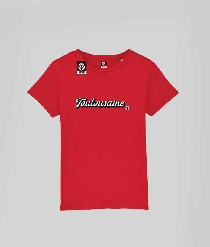 T-shirt Fille Toulousaine Coton Biologique Stade Toulousain rouge 1