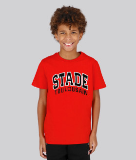 T-shirt Enfant Varsity College Stade Toulousain rouge 1