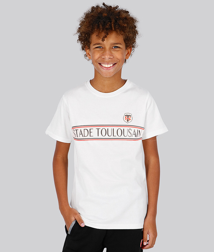 T-shirt Enfant Cardinal Stade Toulousain blanc 1