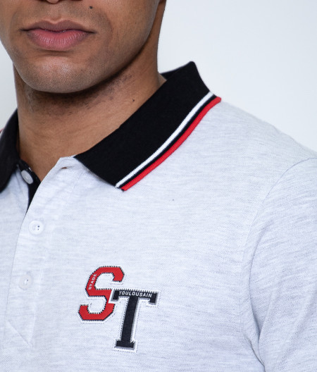 Polo Homme College Stade Toulousain gris 1