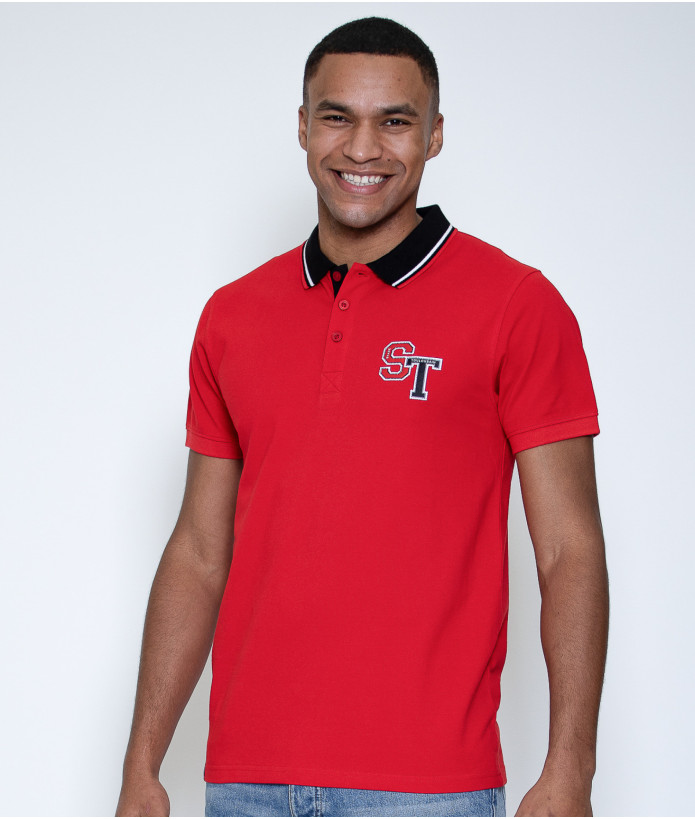 Polo Homme College Stade Toulousain rouge 1