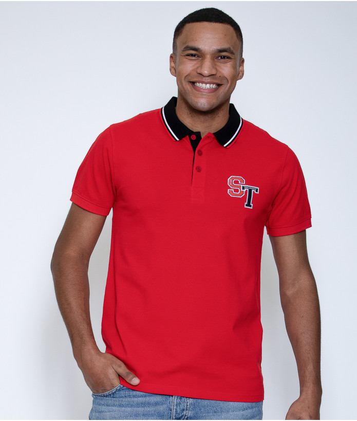 Polo Homme College Stade Toulousain rouge 4