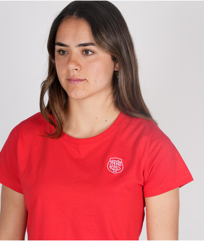 T-shirt Femme Circle Stade Toulousain rouge 3
