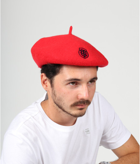 Béret Unisexe Stade Toulousain rouge 1