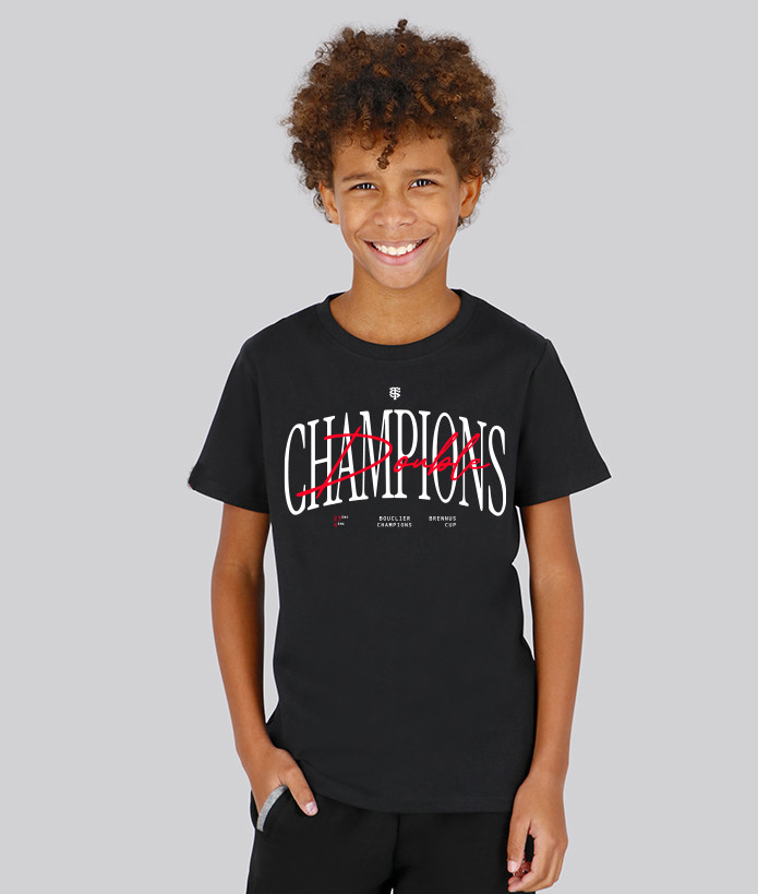 T shirt Enfant Champions Double 24 Boutique Officielle du Stade Toulousain