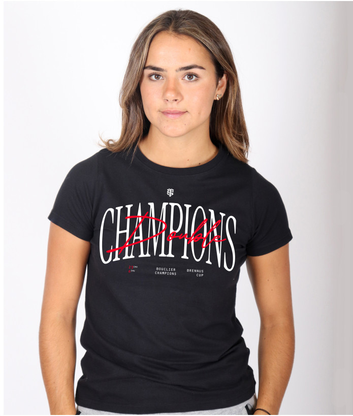 T-shirt Femme Champions Doublé 24 Stade Toulousain 1