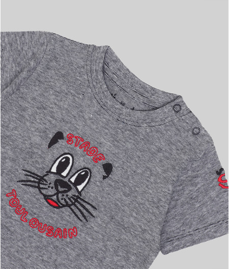 T-shirt Manches Courtes Bébé Cute Stade Toulousain noir 1