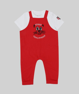 Salopette & T-shirt Bébé Cute Stade Toulousain 1