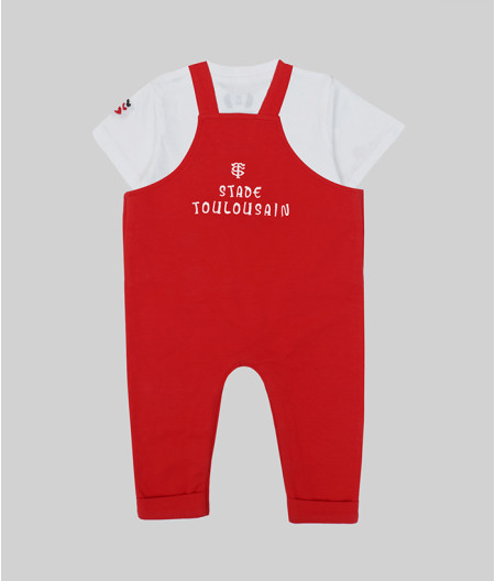 Salopette & T-shirt Bébé Cute Stade Toulousain 1