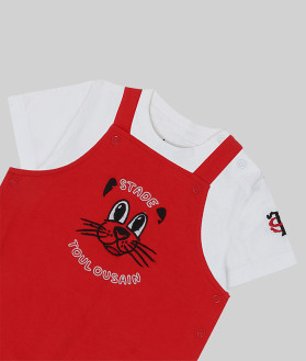 Salopette & T-shirt Bébé Cute Stade Toulousain 2