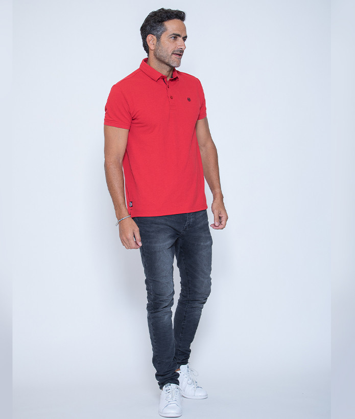 Polo Homme Manches Courtes Primus Stade Toulousain rouge 4