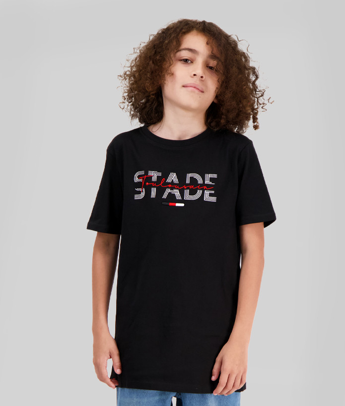 T-shirt Enfant Manches Courtes Sled Stade Toulousain noir 1