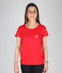T-shirt Femme Toulousaine Coton Bio Back Basic Stade Toulousain rouge 1