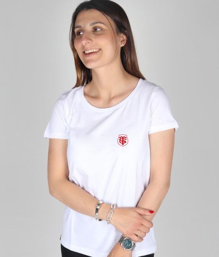 T-shirt Femme Toulousaine Coton Bio Back Basic Stade Toulousain noir 1