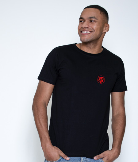 T-shirt Homme Stade Toulousain Coton Bio Back Basic noir 1
