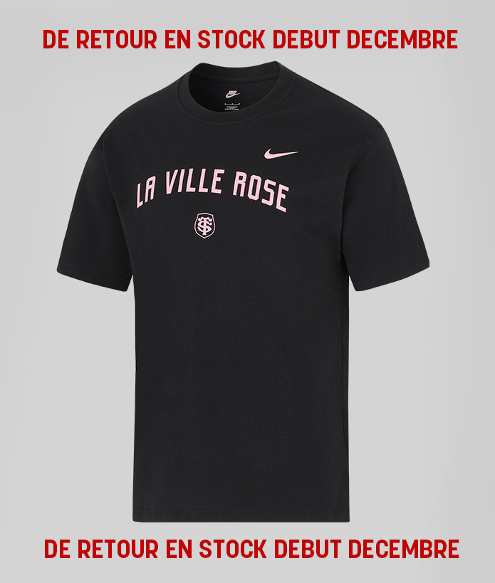 T-shirt Homme La Ville Rose 24/25 Stade Toulousain retour en stock