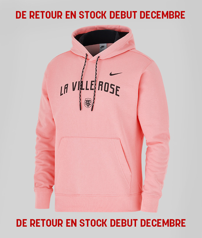 Sweat Hoodie Homme La Ville Rose 24/25 Stade Toulousain retour en stock