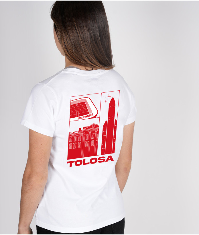 T-shirt Manches Courtes Unisexe Tolosa Stade Toulousain Coton biologique 3