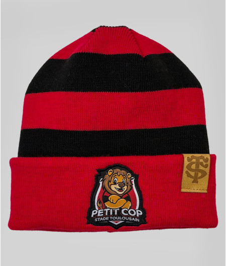 Set Bonnet Echarpe Petit Cop Stade Toulousain rouge 1