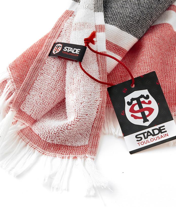 Fouta de plage Red Stade Toulousain 4