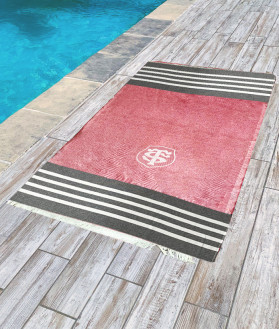 Fouta de plage Red Stade Toulousain 1