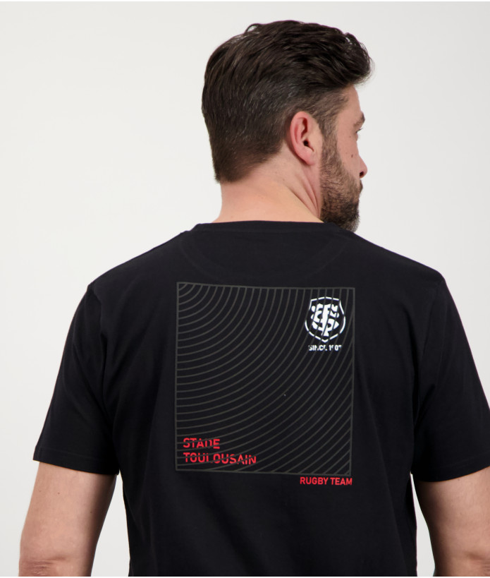 T-shirt Manches Courtes Homme Style Stade Toulousain noir 2