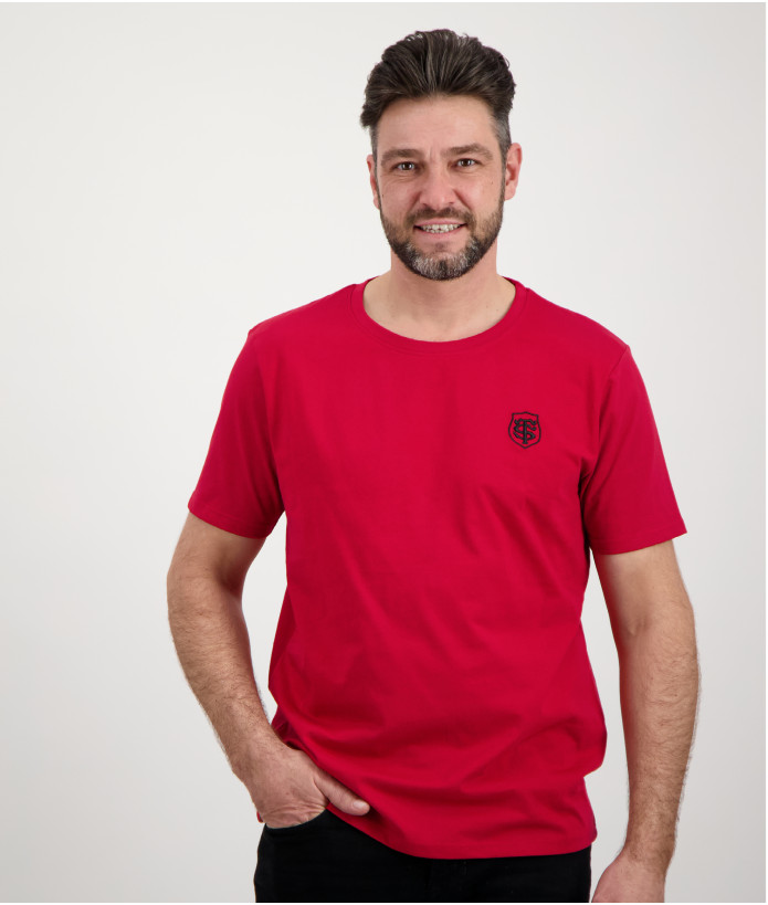 T-shirt Manches Courtes Homme Style Stade Toulousain rouge 3