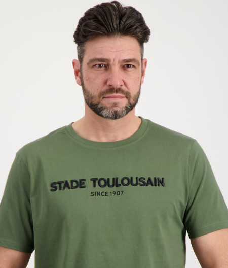 T-shirt Manches Courtes Homme Chic Stade Toulousain kaki 1