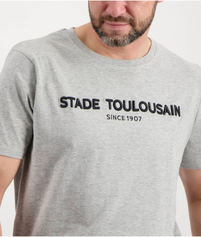 T-shirt Manches Courtes Homme Chic Stade Toulousain gris 2