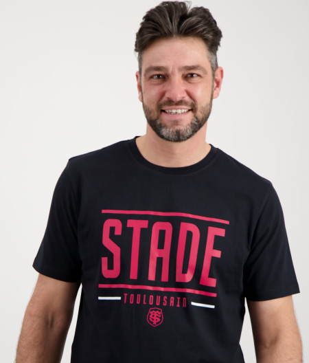 T-shirt Manches Courtes Homme Create Stade Toulousain noir 1