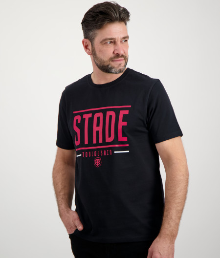 T-shirt Manches Courtes Homme Create Stade Toulousain noir 1