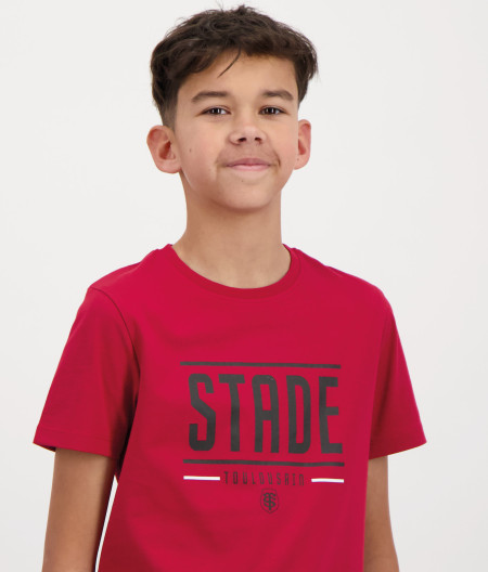 T-shirt Manches Courtes Enfant Create Stade Toulousain noir 1