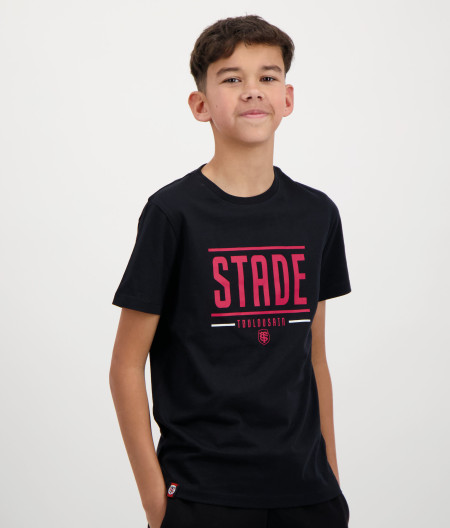 T-shirt Manches Courtes Enfant Create Stade Toulousain noir 1