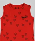 Pyjama Short Sans Manche Bébé Baby Cœur Stade Toulousain rouge 2