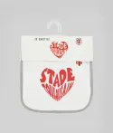Lot de 2 Bavoirs Bébé Cœur Stade Toulousain 2