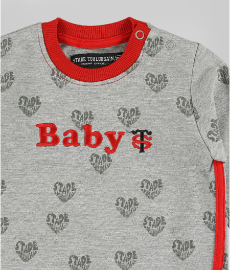 Sweat Bébé Baby Cœur Stade Toulousain 1