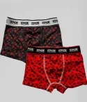 Lot de 2 Boxers Enfant Stade Toulousain noir et rouge 1
