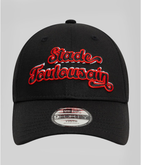 Casquette Enfant New Era Core 3D Stade Toulousain noire et rouge 1