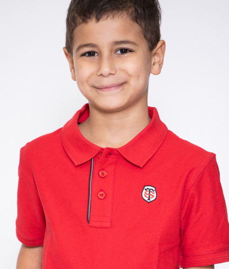 Polo Manches Courtes Enfant Pomesh Stade Toulousain blanc 4