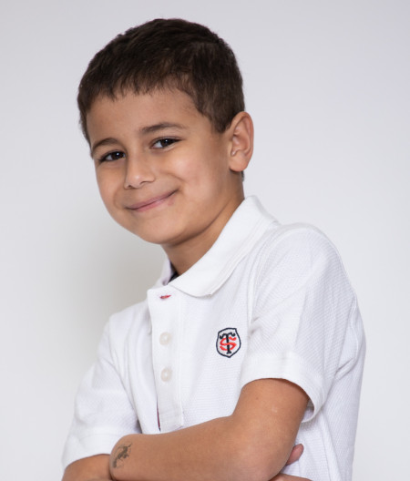Polo Manches Courtes Enfant Pomesh Stade Toulousain blanc 4