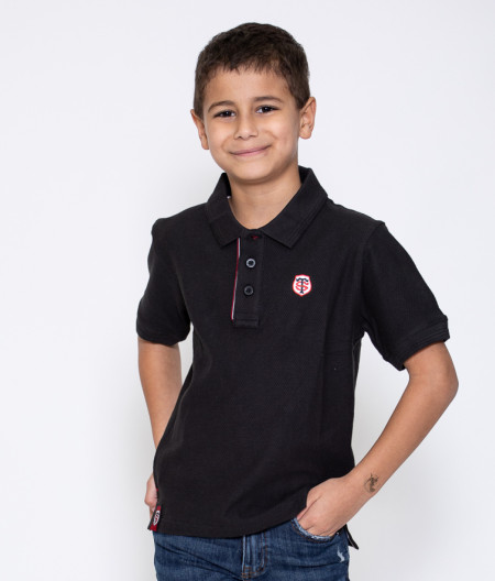 Polo Manches Courtes Enfant Pomesh Stade Toulousain blanc 4