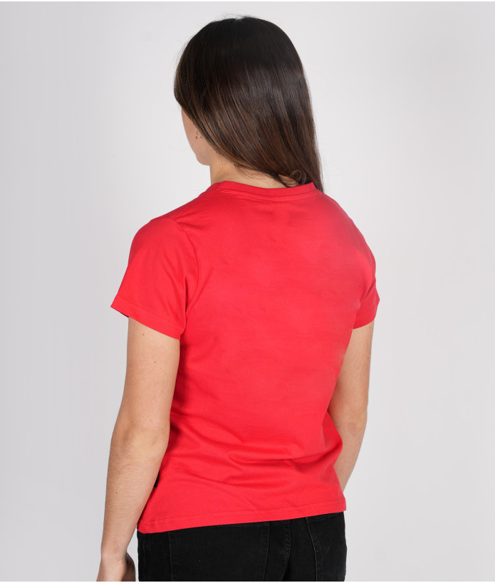 T-shirt Manches Courtes Femme Super Maman Stade Toulousain Coton biologique rouge 2